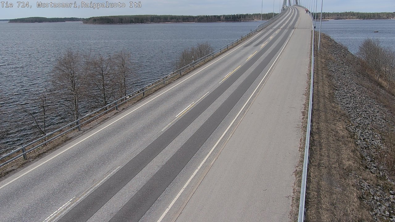 Weather Camera Image Road 724 Mustasaari, Raippaluoto, Fjärdskäret, Mustasaari, Pohjanmaa
