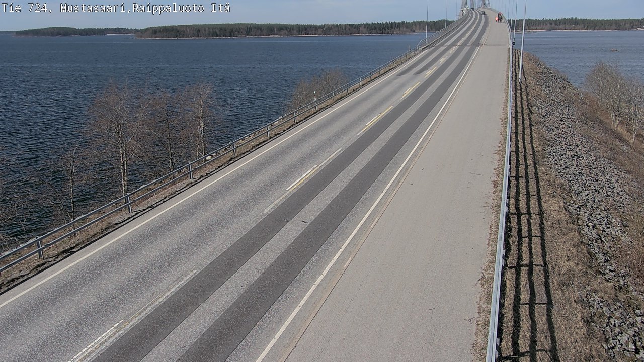 Weather Camera Image Road 724 Mustasaari, Raippaluoto, Fjärdskäret, Mustasaari, Pohjanmaa