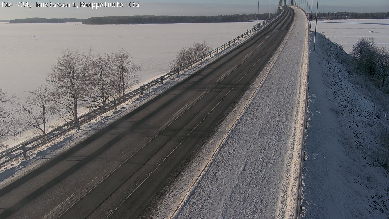 Weather Camera Image Road 724 Mustasaari, Raippaluoto, Fjärdskäret, Mustasaari, Pohjanmaa