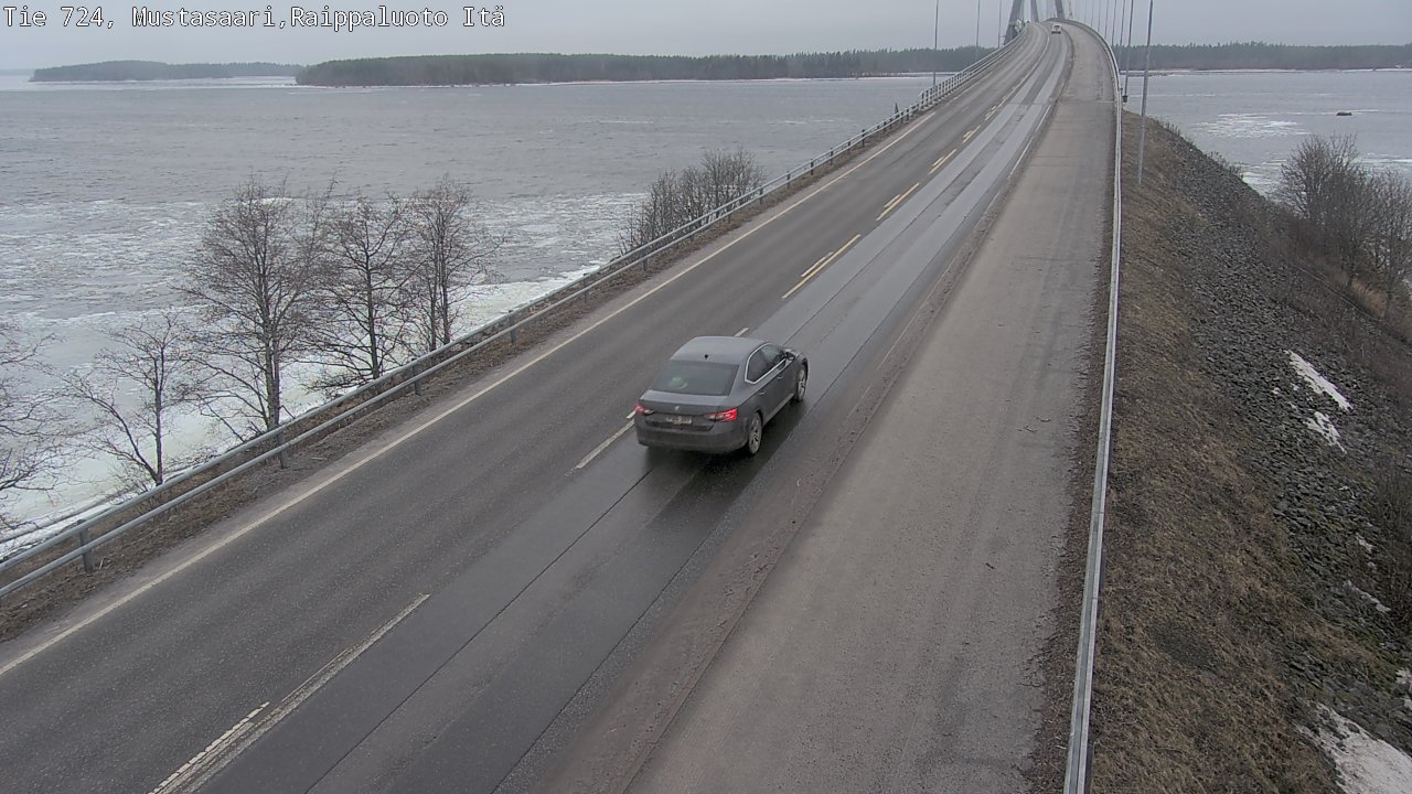 Weather Camera Image Road 724 Mustasaari, Raippaluoto, Fjärdskäret, Mustasaari, Pohjanmaa