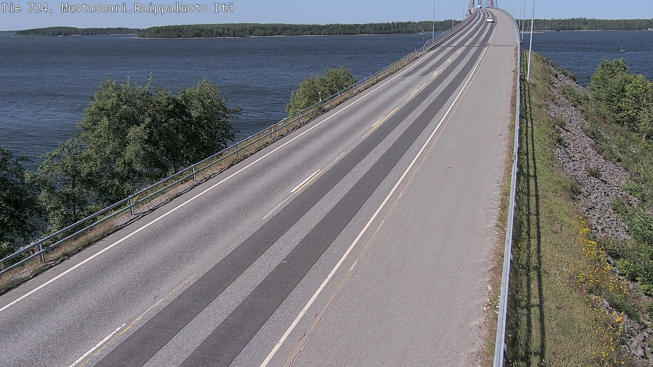 Weather Camera Image Road 724 Mustasaari, Raippaluoto, Fjärdskäret, Mustasaari, Pohjanmaa