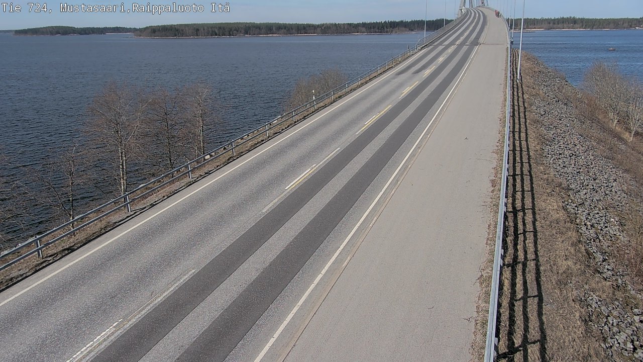 Weather Camera Image Road 724 Mustasaari, Raippaluoto, Fjärdskäret, Mustasaari, Pohjanmaa