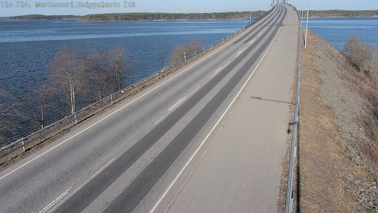 Weather Camera Image Road 724 Mustasaari, Raippaluoto, Fjärdskäret, Mustasaari, Pohjanmaa
