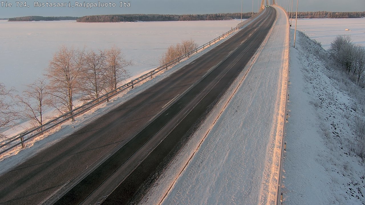 Weather Camera Image Road 724 Mustasaari, Raippaluoto, Fjärdskäret, Mustasaari, Pohjanmaa