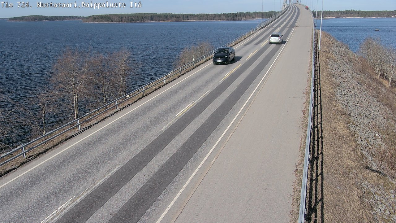 Weather Camera Image Road 724 Mustasaari, Raippaluoto, Fjärdskäret, Mustasaari, Pohjanmaa