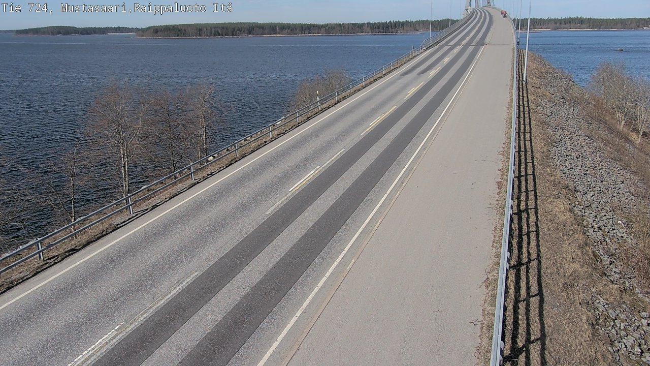 Weather Camera Image Road 724 Mustasaari, Raippaluoto, Fjärdskäret, Mustasaari, Pohjanmaa