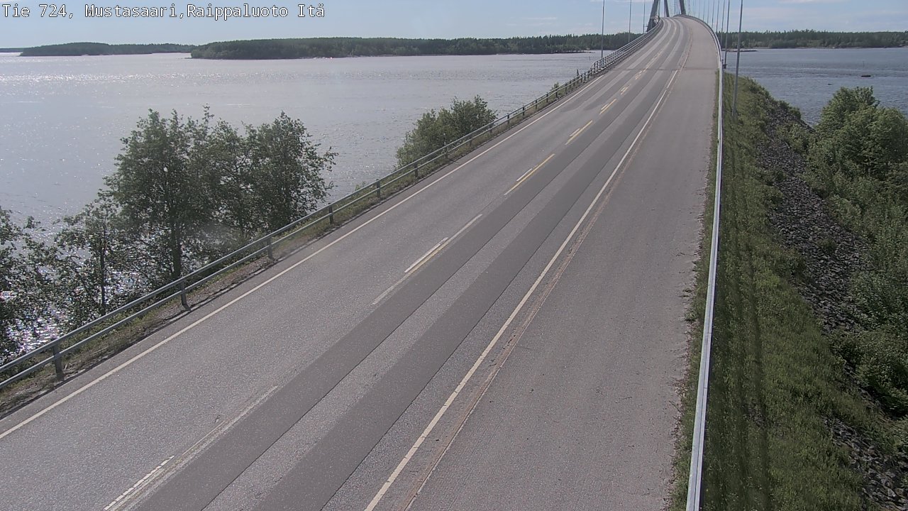 Weather Camera Image Road 724 Mustasaari, Raippaluoto, Fjärdskäret, Mustasaari, Pohjanmaa
