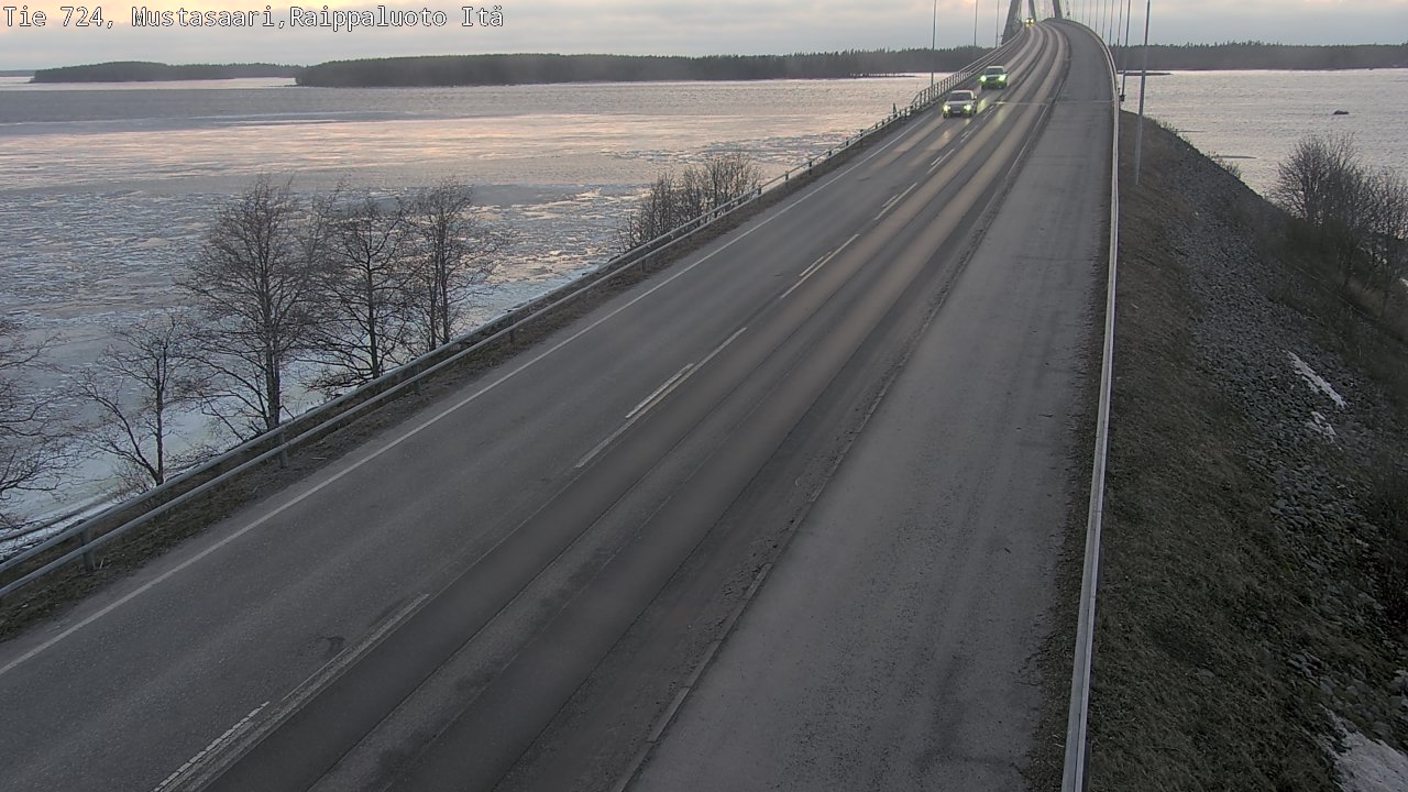 Weather Camera Image Road 724 Mustasaari, Raippaluoto, Fjärdskäret, Mustasaari, Pohjanmaa