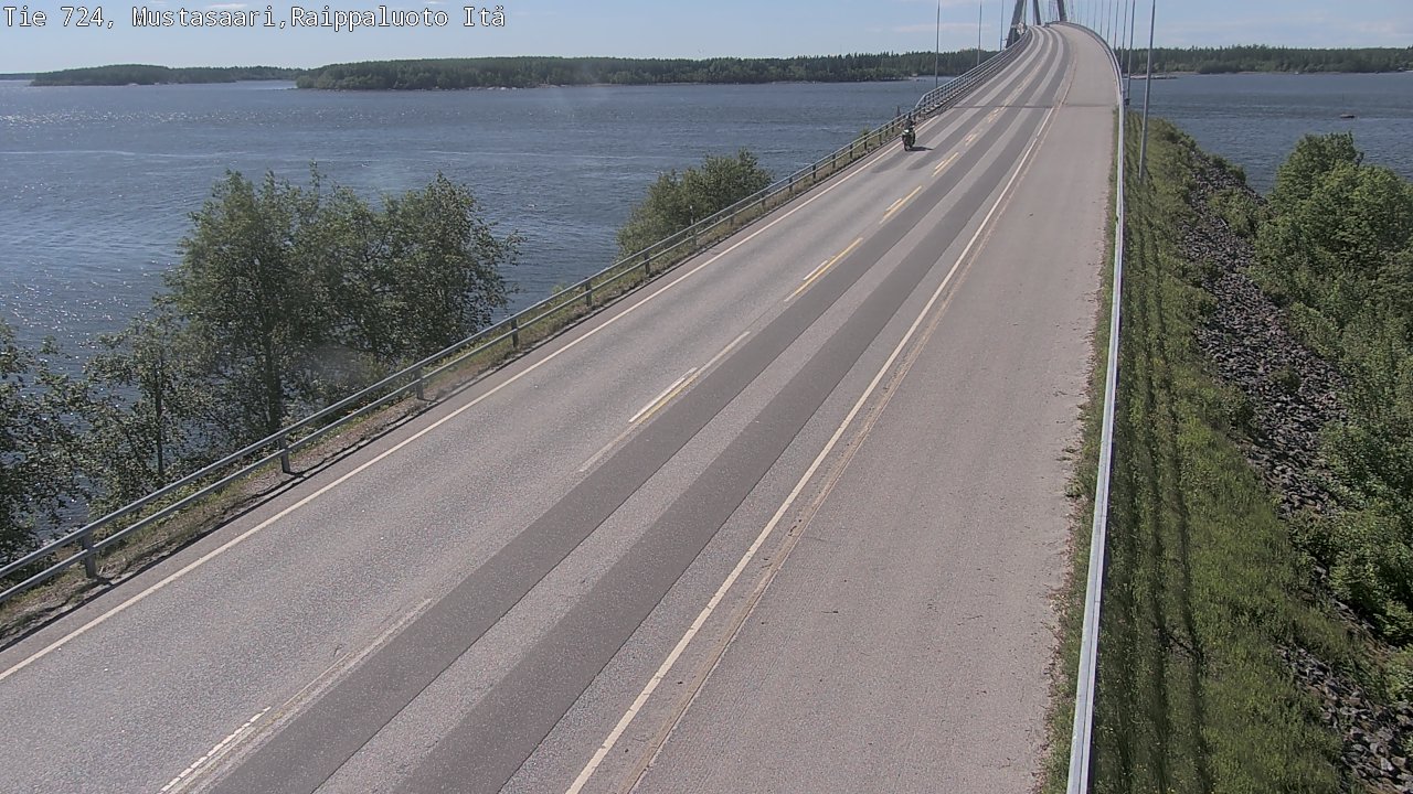 Weather Camera Image Road 724 Mustasaari, Raippaluoto, Fjärdskäret, Mustasaari, Pohjanmaa