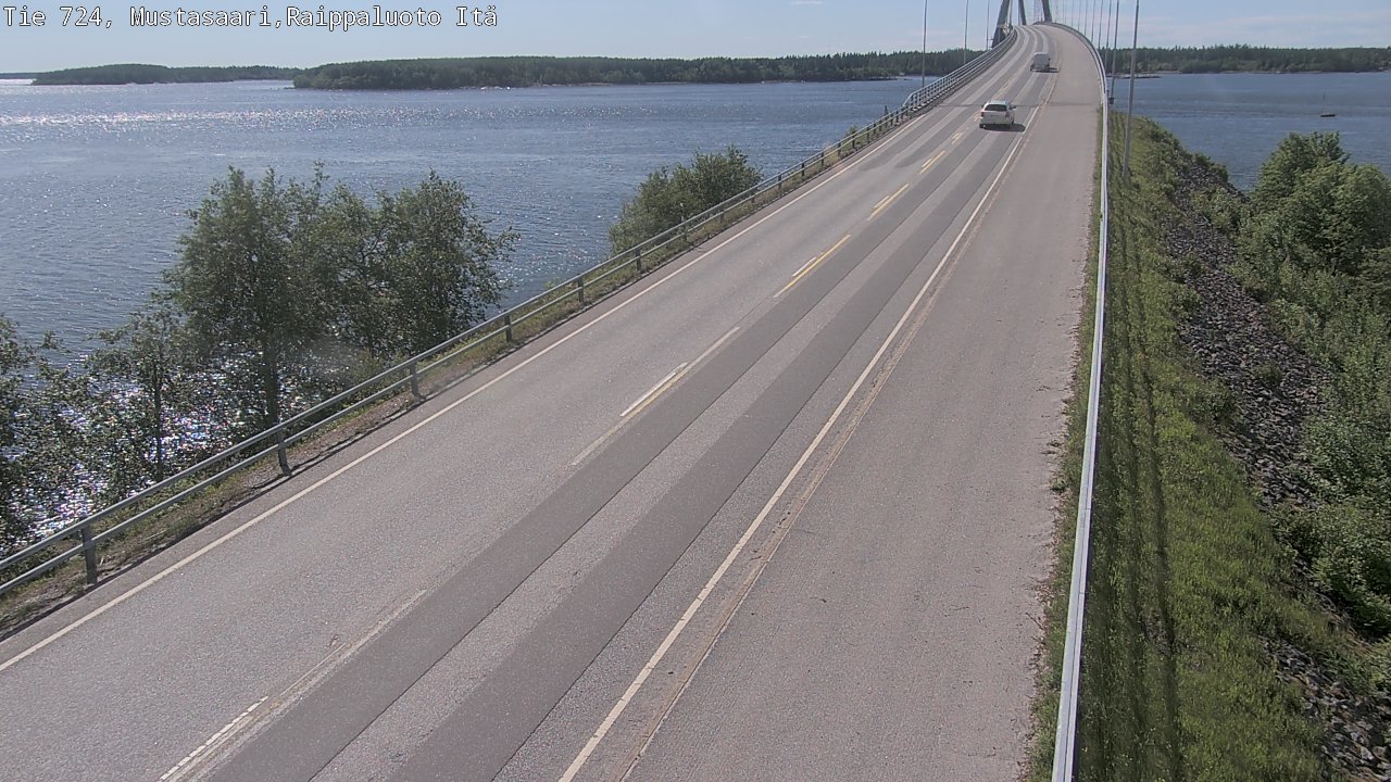Weather Camera Image Road 724 Mustasaari, Raippaluoto, Fjärdskäret, Mustasaari, Pohjanmaa