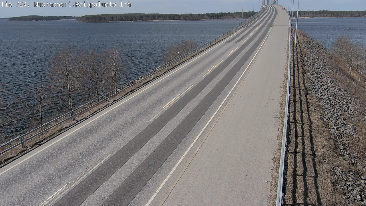 Weather Camera Image Road 724 Mustasaari, Raippaluoto, Fjärdskäret, Mustasaari, Pohjanmaa