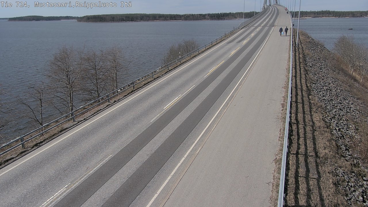 Weather Camera Image Road 724 Mustasaari, Raippaluoto, Fjärdskäret, Mustasaari, Pohjanmaa