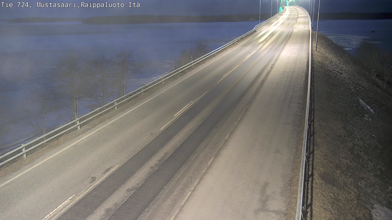 Weather Camera Image Road 724 Mustasaari, Raippaluoto, Fjärdskäret, Mustasaari, Pohjanmaa