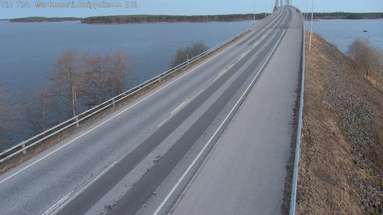 Weather Camera Image Road 724 Mustasaari, Raippaluoto, Fjärdskäret, Mustasaari, Pohjanmaa