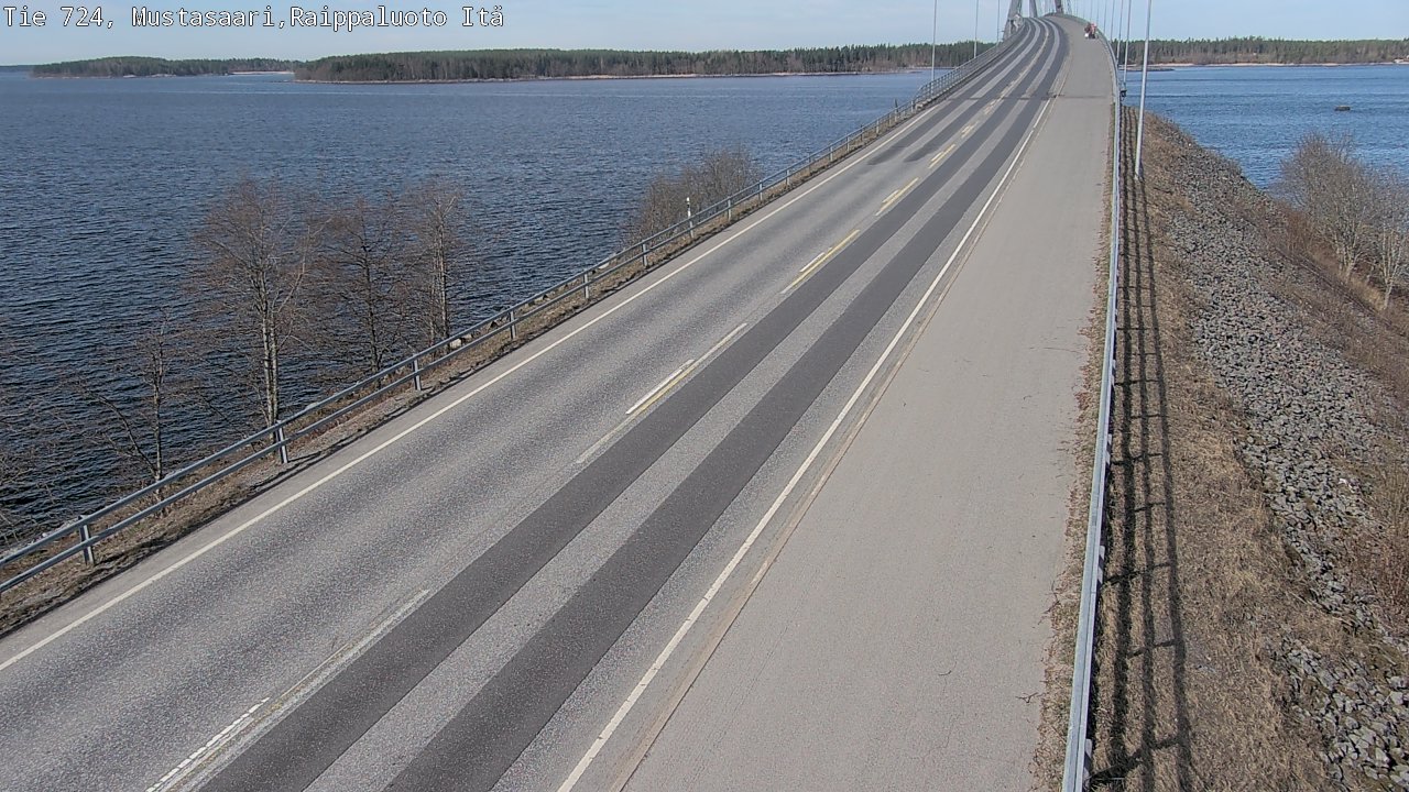Weather Camera Image Road 724 Mustasaari, Raippaluoto, Fjärdskäret, Mustasaari, Pohjanmaa