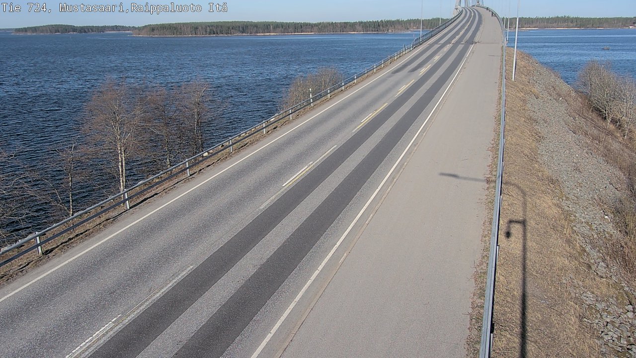 Weather Camera Image Road 724 Mustasaari, Raippaluoto, Fjärdskäret, Mustasaari, Pohjanmaa