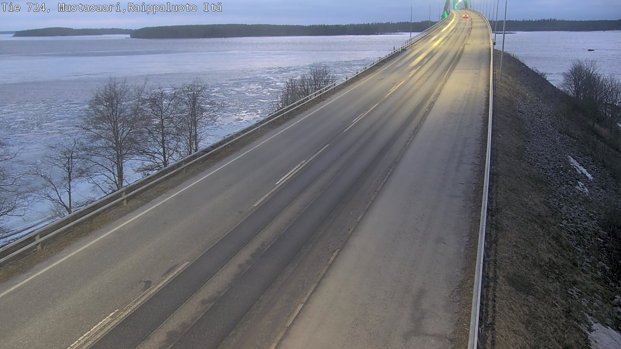 Weather Camera Image Road 724 Mustasaari, Raippaluoto, Fjärdskäret, Mustasaari, Pohjanmaa