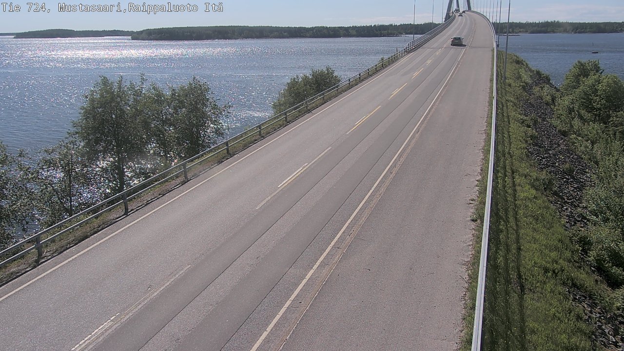 Weather Camera Image Road 724 Mustasaari, Raippaluoto, Fjärdskäret, Mustasaari, Pohjanmaa