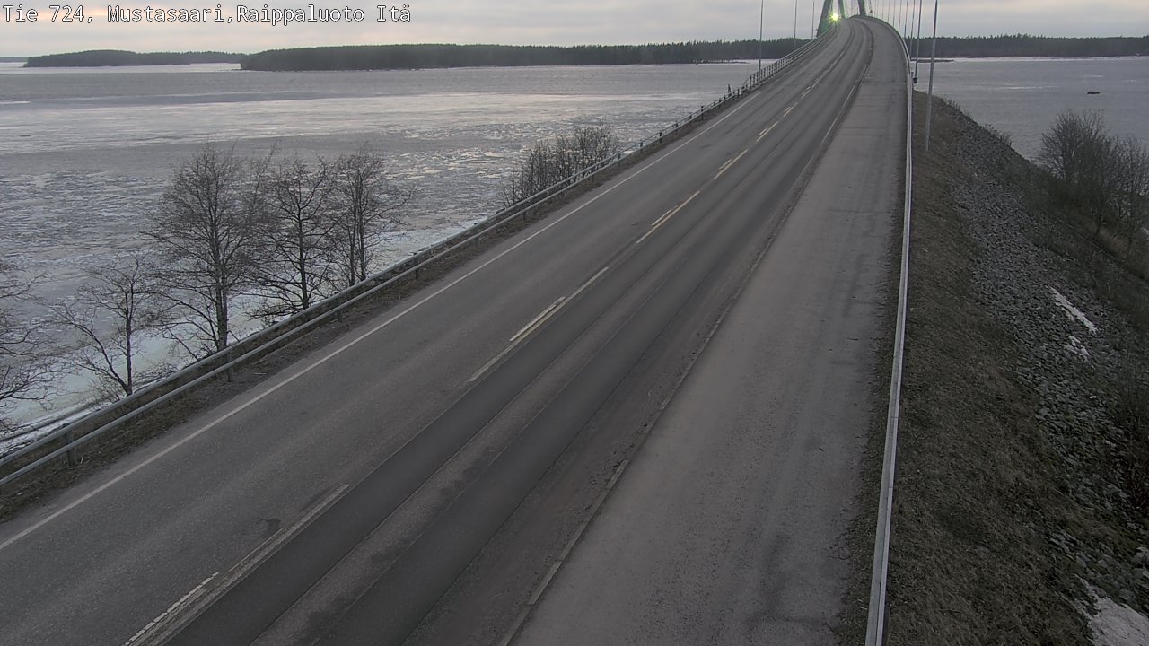 Weather Camera Image Road 724 Mustasaari, Raippaluoto, Fjärdskäret, Mustasaari, Pohjanmaa