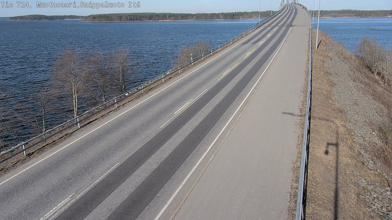 Weather Camera Image Road 724 Mustasaari, Raippaluoto, Fjärdskäret, Mustasaari, Pohjanmaa