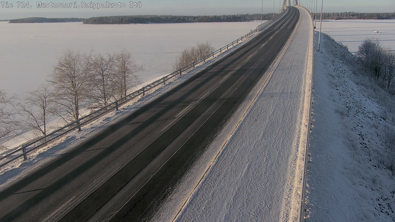 Weather Camera Image Road 724 Mustasaari, Raippaluoto, Fjärdskäret, Mustasaari, Pohjanmaa