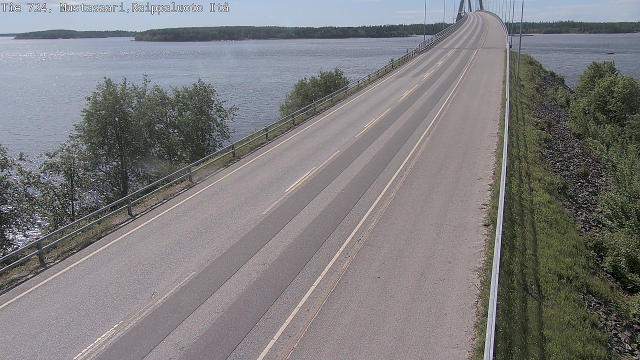 Weather Camera Image Road 724 Mustasaari, Raippaluoto, Fjärdskäret, Mustasaari, Pohjanmaa