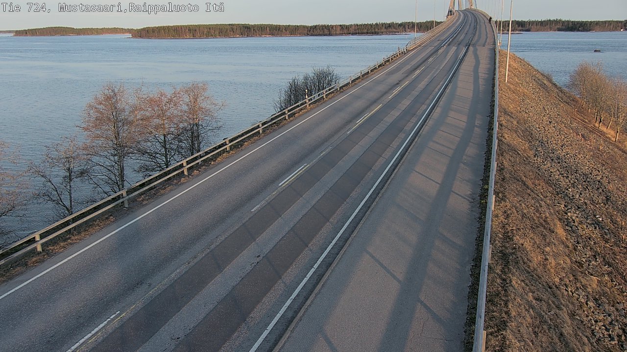 Weather Camera Image Road 724 Mustasaari, Raippaluoto, Fjärdskäret, Mustasaari, Pohjanmaa