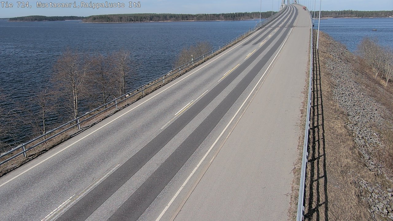 Weather Camera Image Road 724 Mustasaari, Raippaluoto, Fjärdskäret, Mustasaari, Pohjanmaa