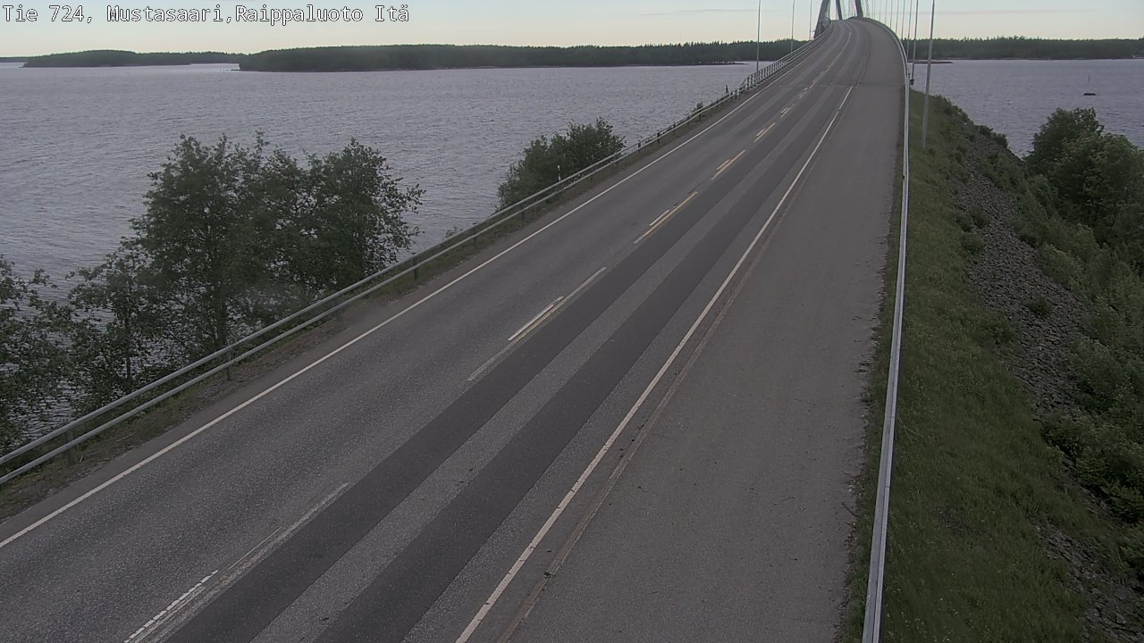 Weather Camera Image Road 724 Mustasaari, Raippaluoto, Fjärdskäret, Mustasaari, Pohjanmaa