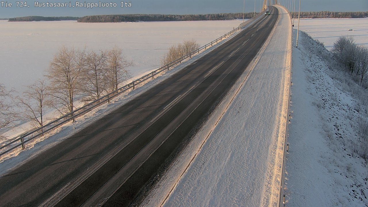 Weather Camera Image Road 724 Mustasaari, Raippaluoto, Fjärdskäret, Mustasaari, Pohjanmaa