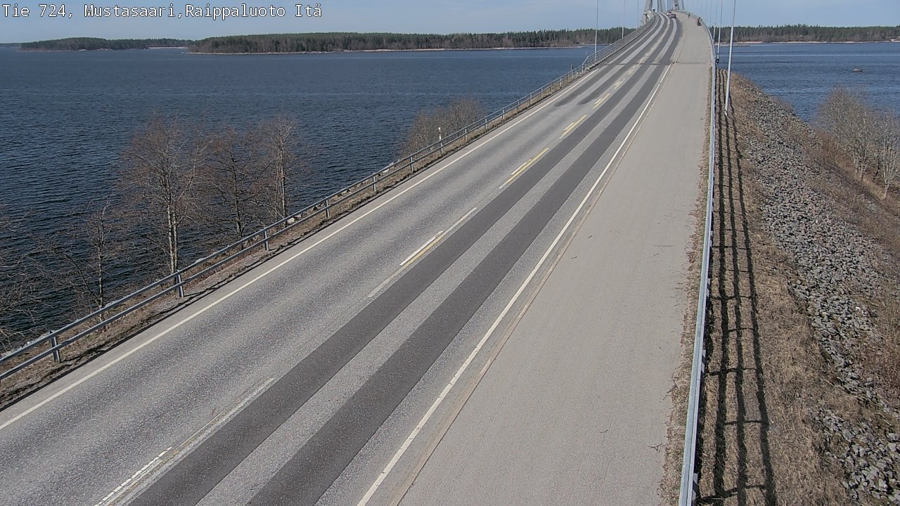 Weather Camera Image Road 724 Mustasaari, Raippaluoto, Fjärdskäret, Mustasaari, Pohjanmaa