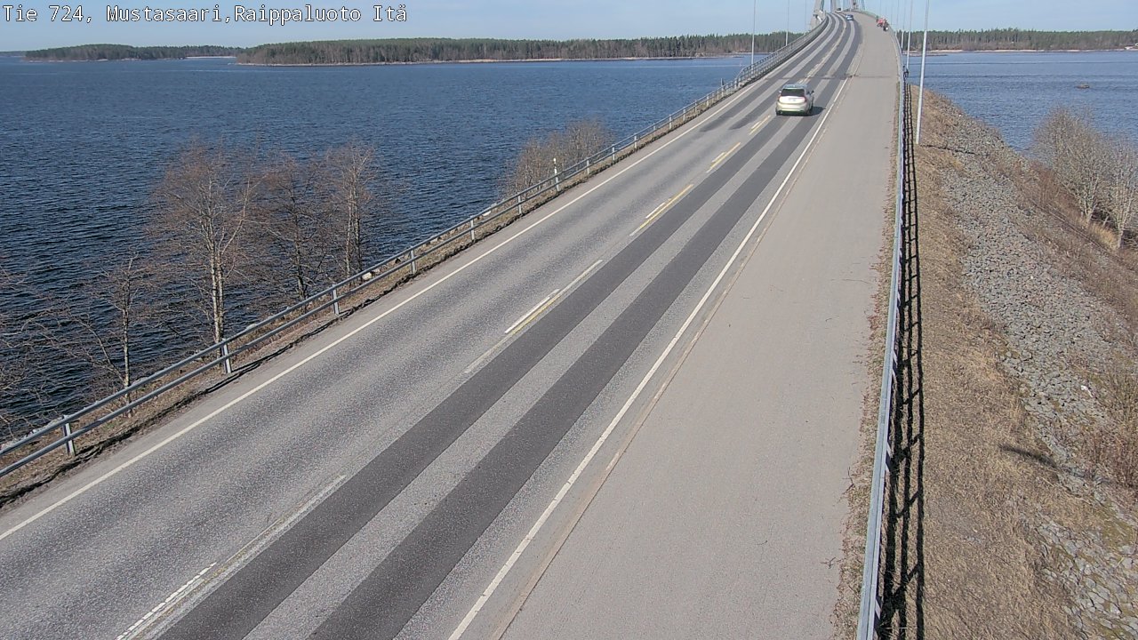 Weather Camera Image Road 724 Mustasaari, Raippaluoto, Fjärdskäret, Mustasaari, Pohjanmaa