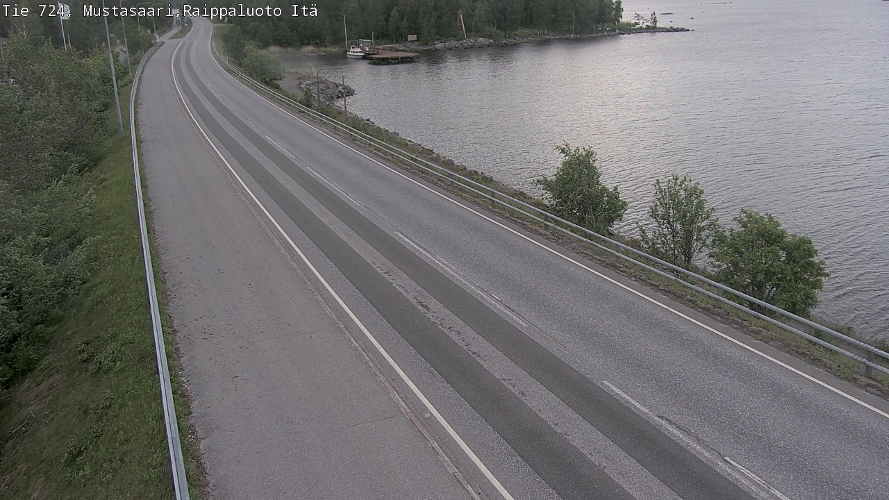 Weather Camera Image Road 724 Mustasaari, Raippaluoto, Fjärdskäret, Mustasaari, Pohjanmaa