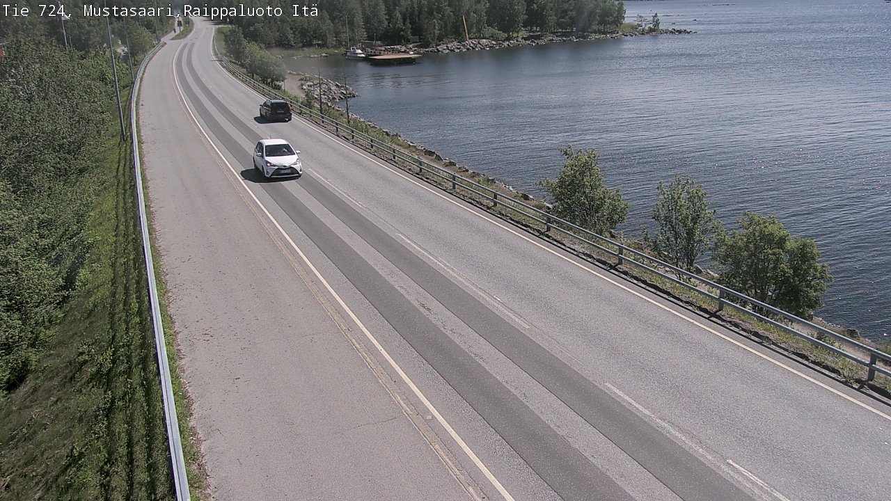 Weather Camera Image Road 724 Mustasaari, Raippaluoto, Fjärdskäret, Mustasaari, Pohjanmaa