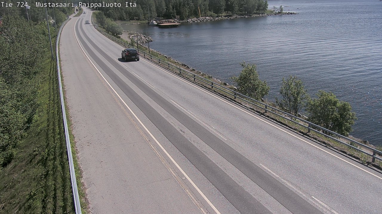 Weather Camera Image Road 724 Mustasaari, Raippaluoto, Fjärdskäret, Mustasaari, Pohjanmaa