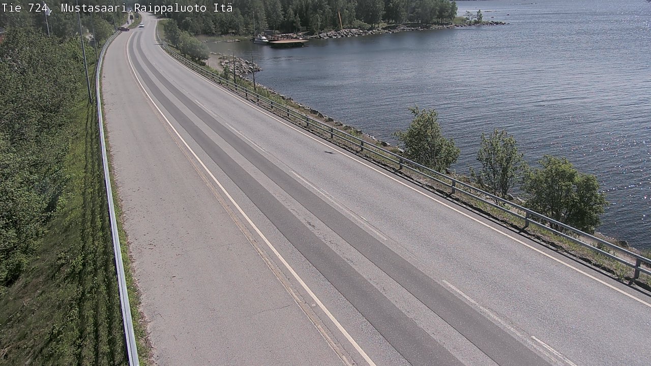 Weather Camera Image Road 724 Mustasaari, Raippaluoto, Fjärdskäret, Mustasaari, Pohjanmaa