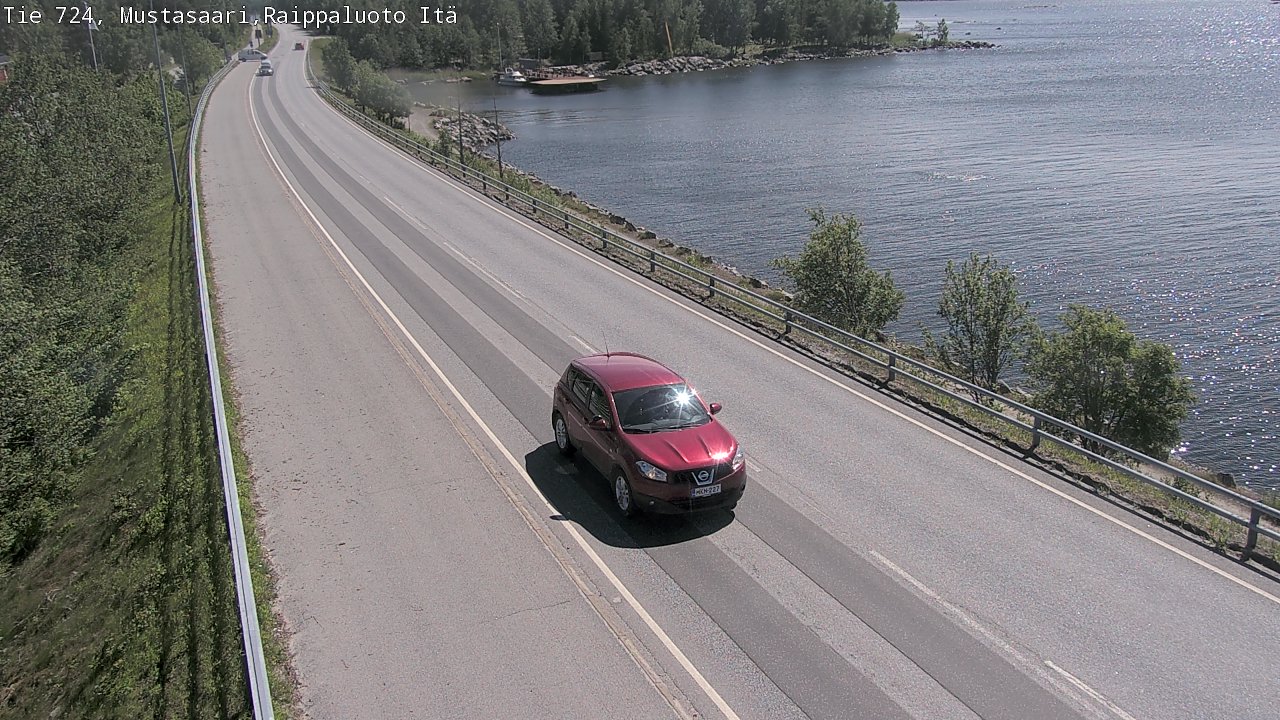 Weather Camera Image Road 724 Mustasaari, Raippaluoto, Fjärdskäret, Mustasaari, Pohjanmaa