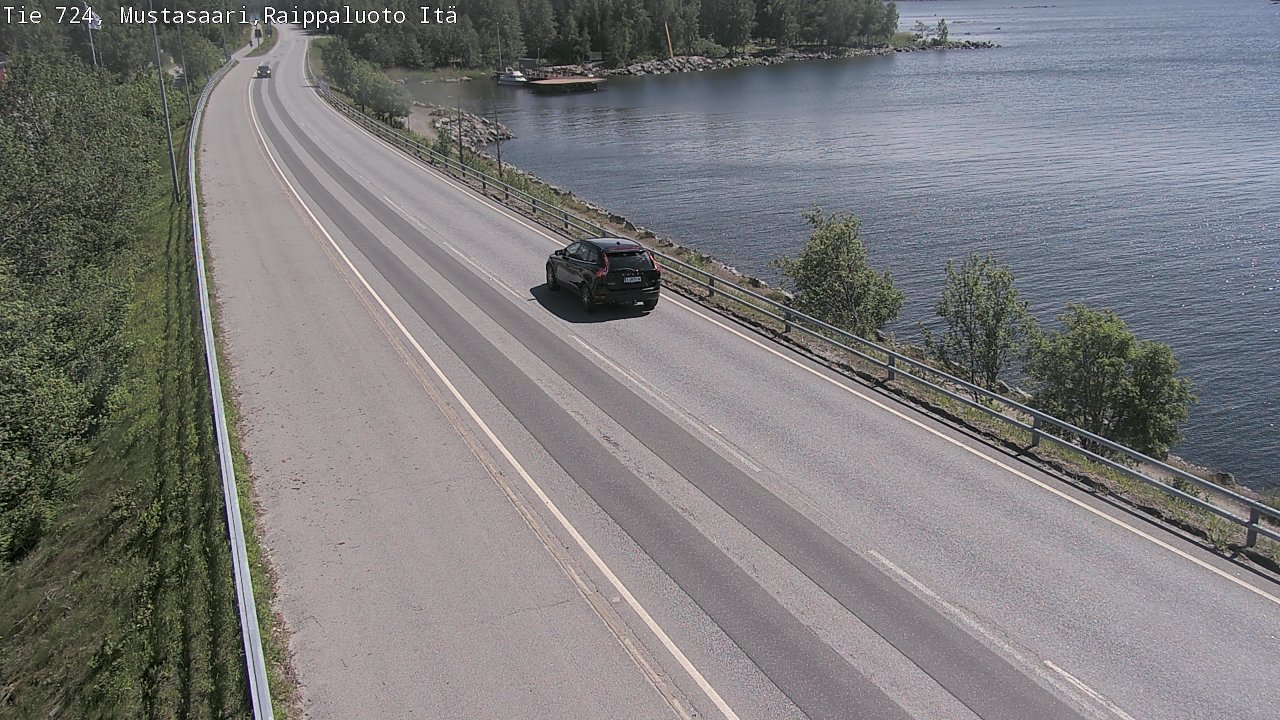 Weather Camera Image Road 724 Mustasaari, Raippaluoto, Fjärdskäret, Mustasaari, Pohjanmaa