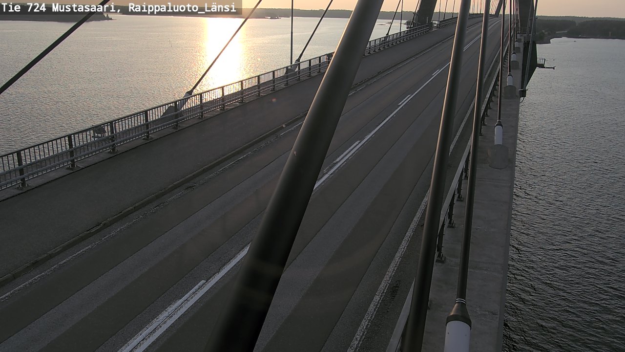 Weather Camera Image Road 724 Mustasaari, Raippaluoto, west, Mustasaari, Pohjanmaa