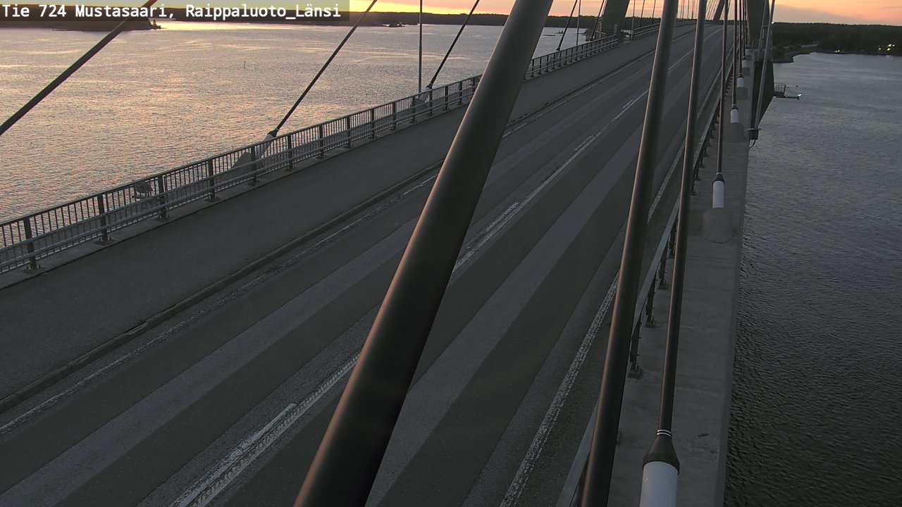Weather Camera Image Road 724 Mustasaari, Raippaluoto, west, Mustasaari, Pohjanmaa