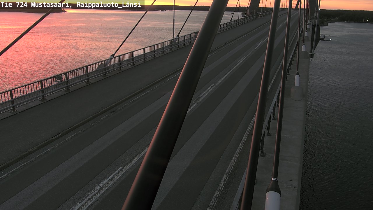 Weather Camera Image Road 724 Mustasaari, Raippaluoto, west, Mustasaari, Pohjanmaa
