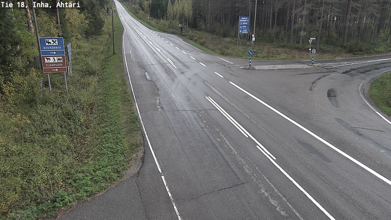 Weather Camera Image Väg 18 Etseri, Inha, Ähtäri, Etelä-Pohjanmaa