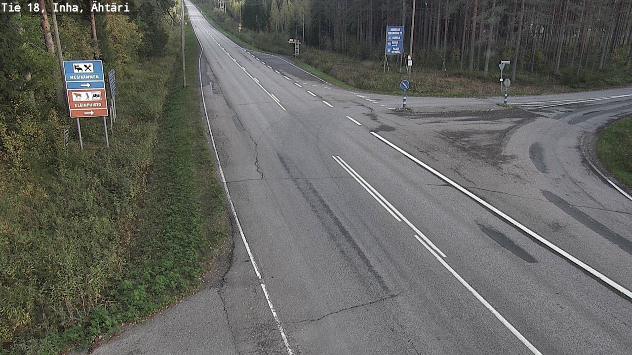 Weather Camera Image Väg 18 Etseri, Inha, Ähtäri, Etelä-Pohjanmaa