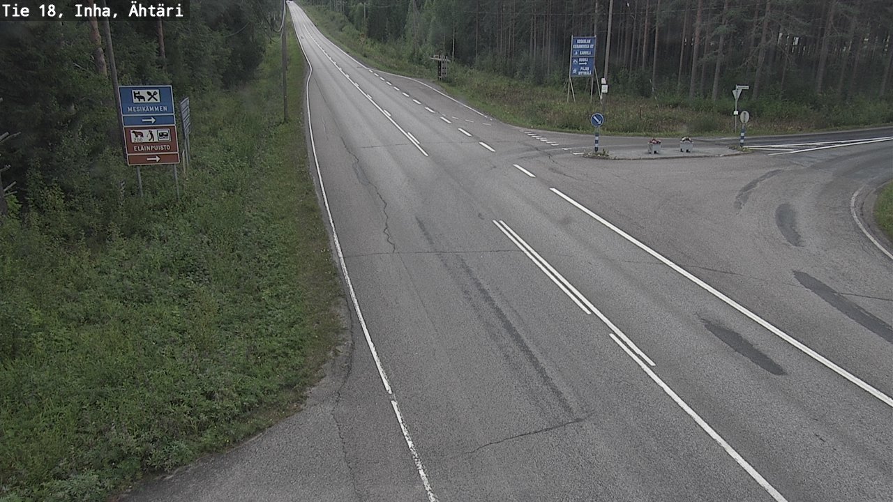 Weather Camera Image Väg 18 Etseri, Inha, Ähtäri, Etelä-Pohjanmaa