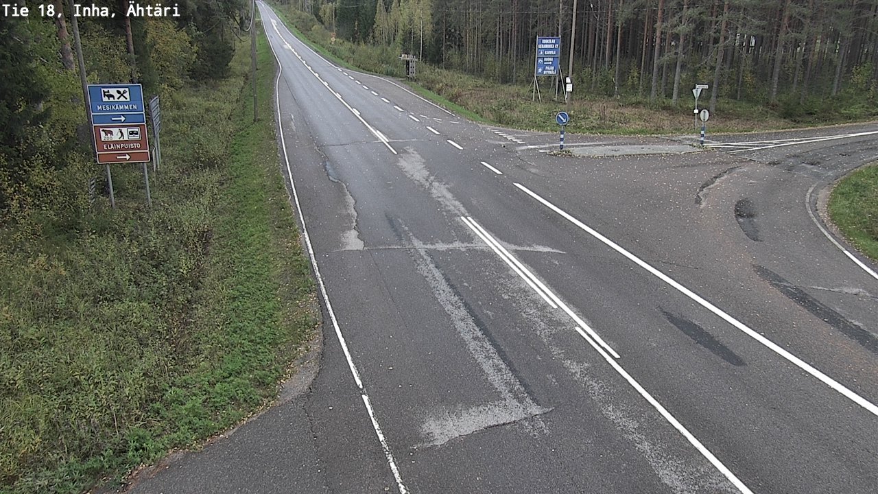Weather Camera Image Väg 18 Etseri, Inha, Ähtäri, Etelä-Pohjanmaa