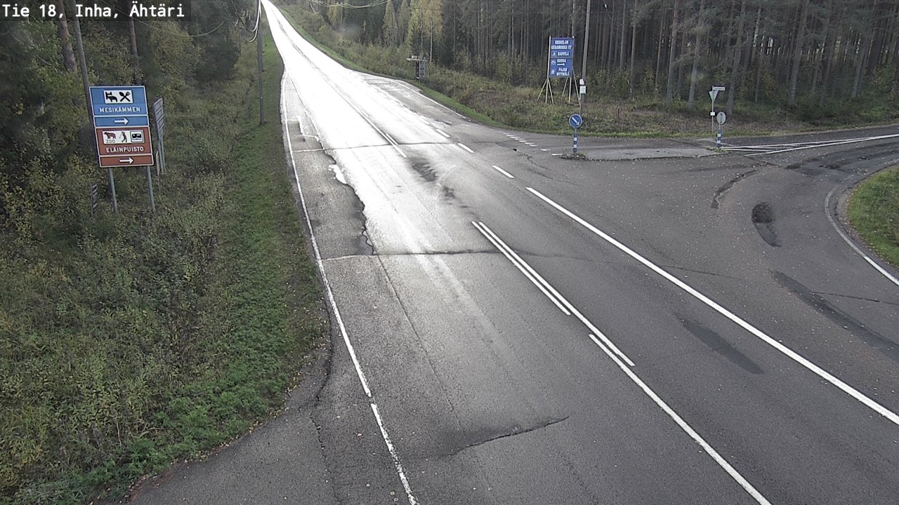 Weather Camera Image Väg 18 Etseri, Inha, Ähtäri, Etelä-Pohjanmaa