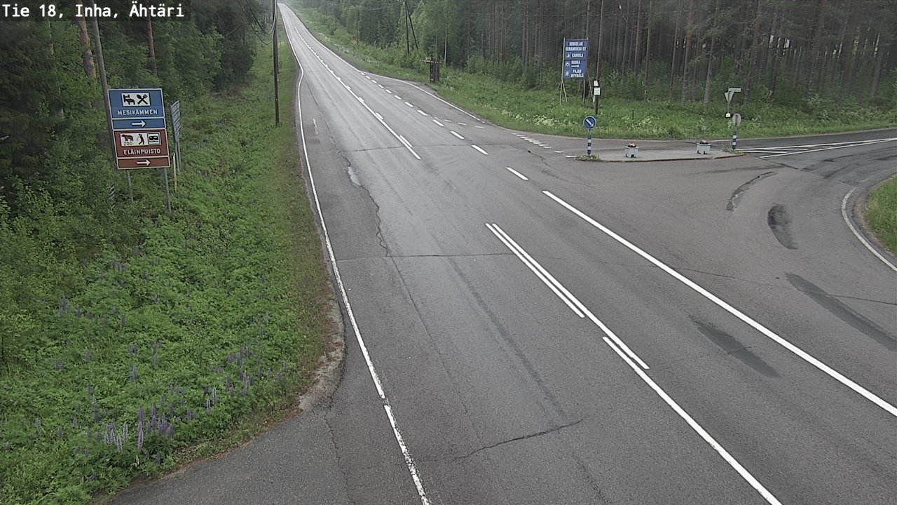 Weather Camera Image Road 18 ÄhtäriInha, Ähtäri, Etelä-Pohjanmaa
