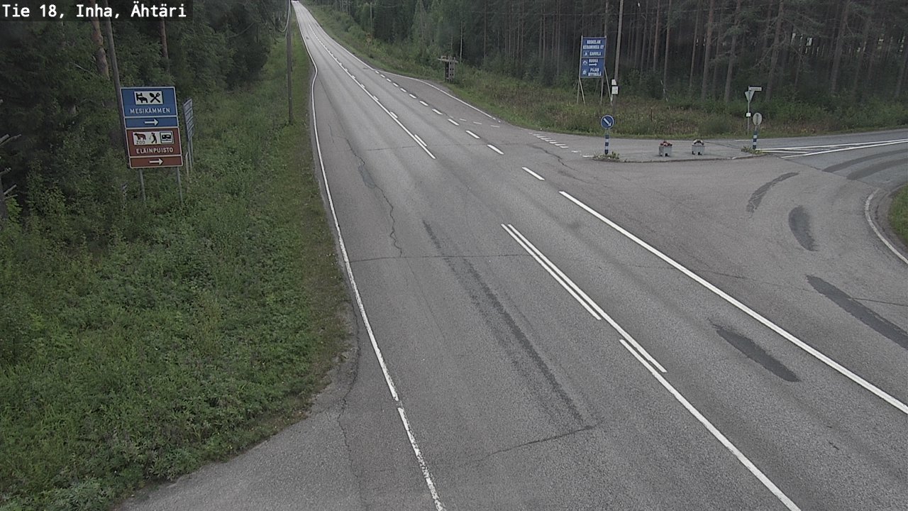 Weather Camera Image Road 18 ÄhtäriInha, Ähtäri, Etelä-Pohjanmaa
