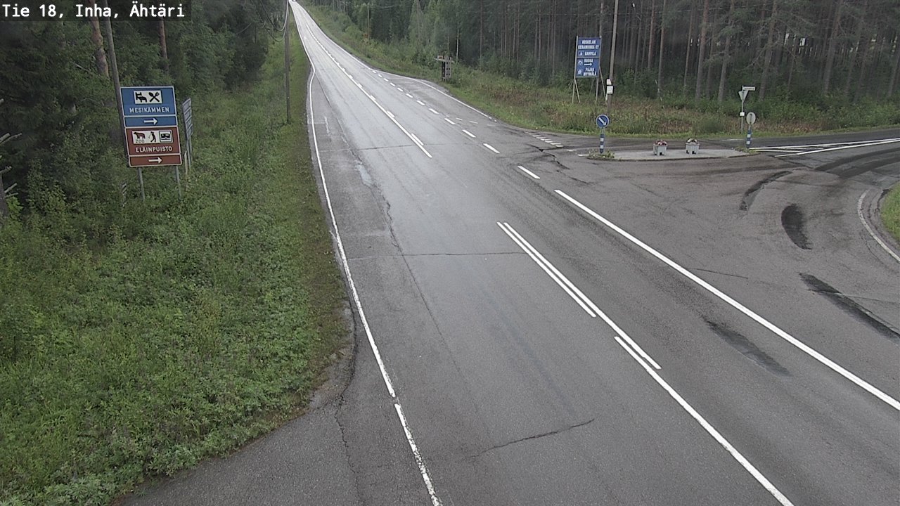 Weather Camera Image Väg 18 Etseri, Inha, Ähtäri, Etelä-Pohjanmaa