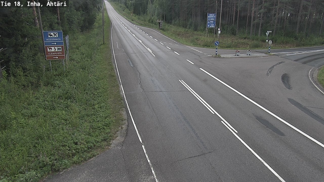 Weather Camera Image Road 18 ÄhtäriInha, Ähtäri, Etelä-Pohjanmaa